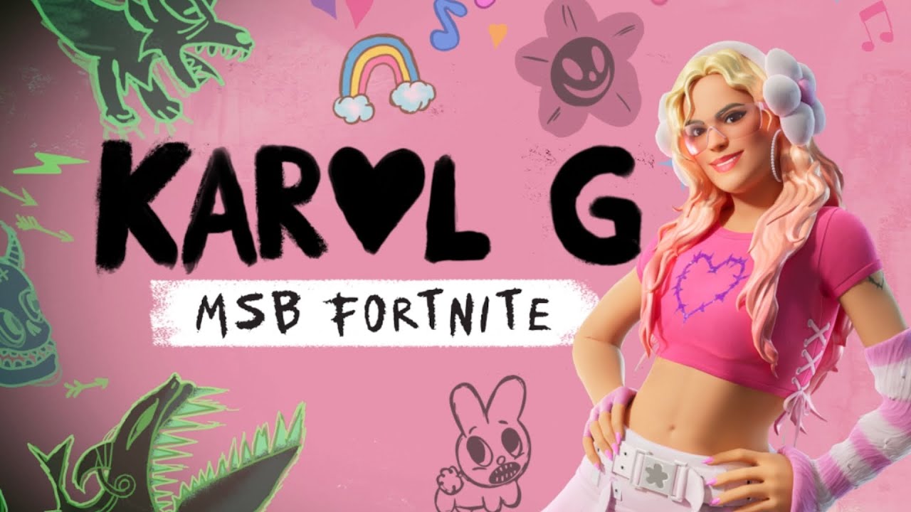 Jz Plays Reacts to Karol G Live Event Concert in Fortnite