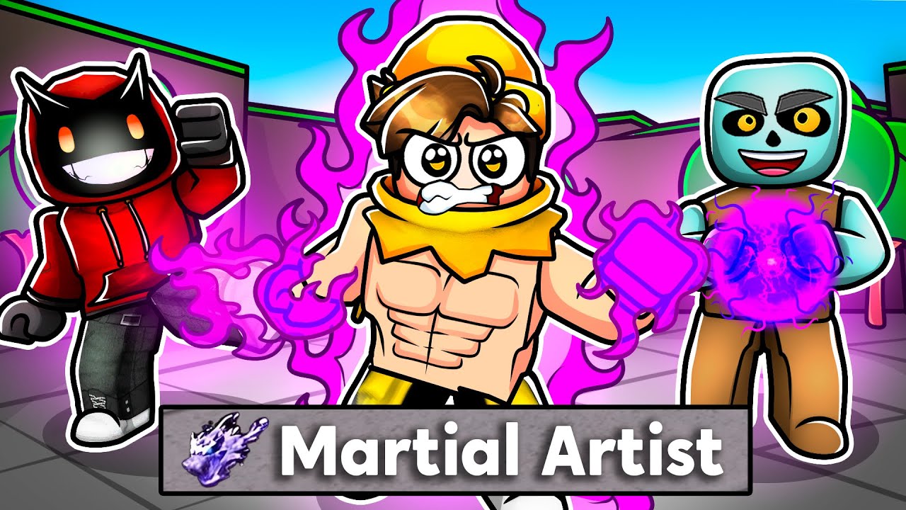 We Used the MARTIAL ARTIST MOVESET in The Strongest Battlegrounds
