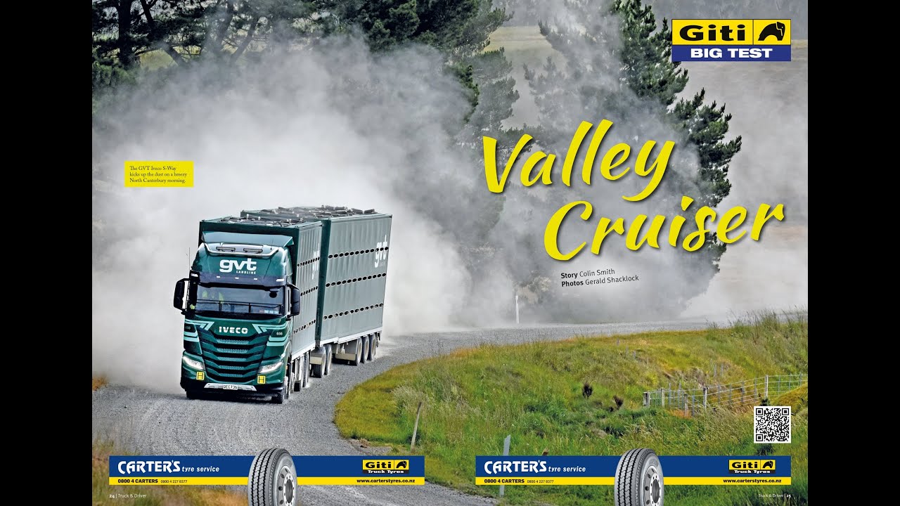 Тест шин Giti, Iveco S-Way 570, пятиосный прицеп TES, новый Valley Cruiser от GVT.