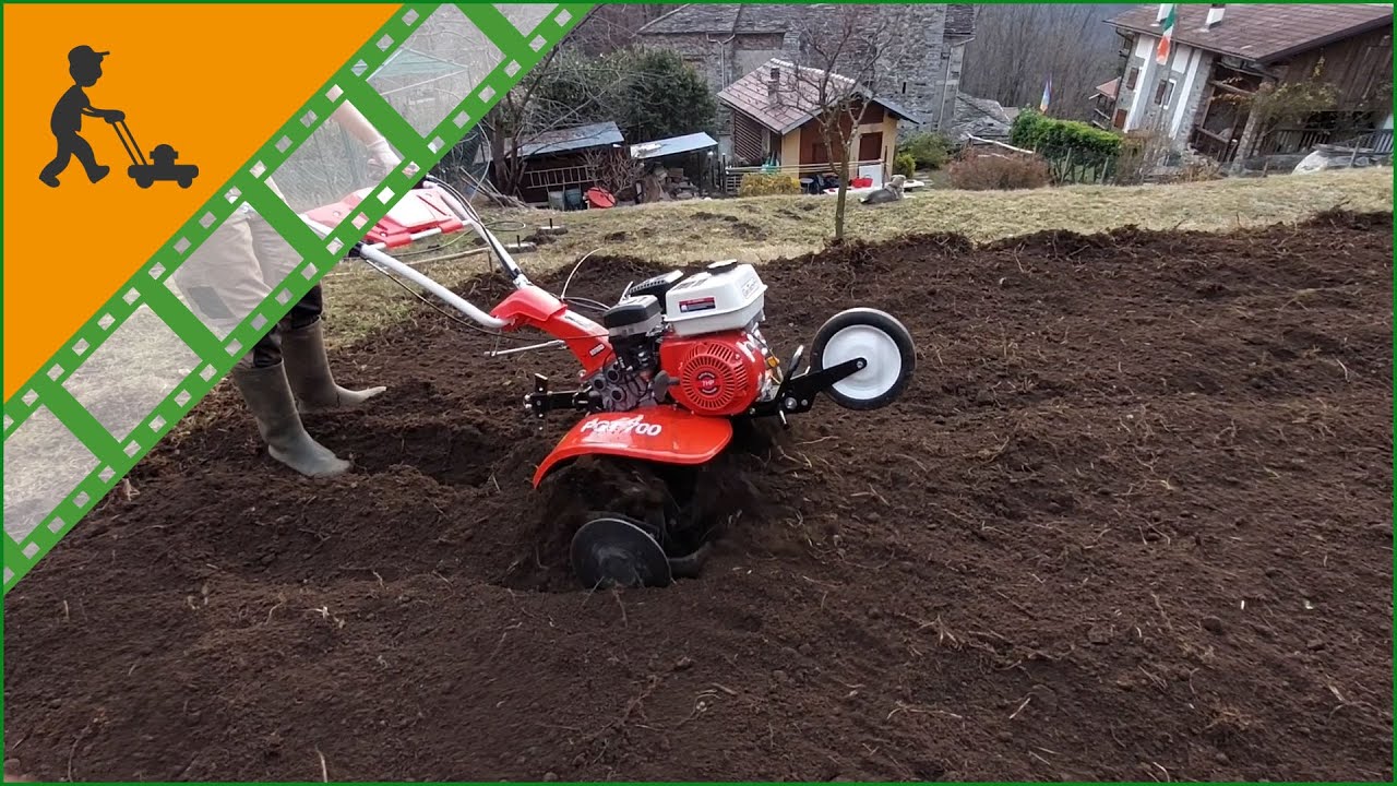 GeoTech PGT 700 Petrol Garden Tiller, 85 cm tine, 2+1 reverse speed - Customer's video