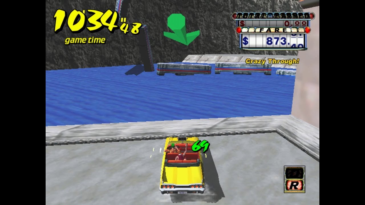 [DC] Crazy Taxi prototype ~ Original map tour