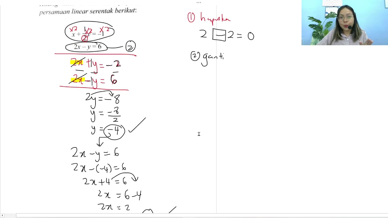 SPM / PT3 /Persamaan Linear Serentak / SIMULTANEOUS LINEAR EQUATION /Kaedah Penghapusan /Elimination