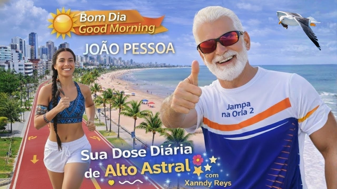 João Pessoa 🌴 Praias, Ciclovia e Calçadão | Morning Beach Movement 🚶‍♂️🚴‍♂️