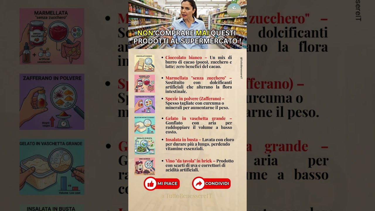 Smetti di comprare questi 6 prodotti ! La verità che le aziende non dicono !