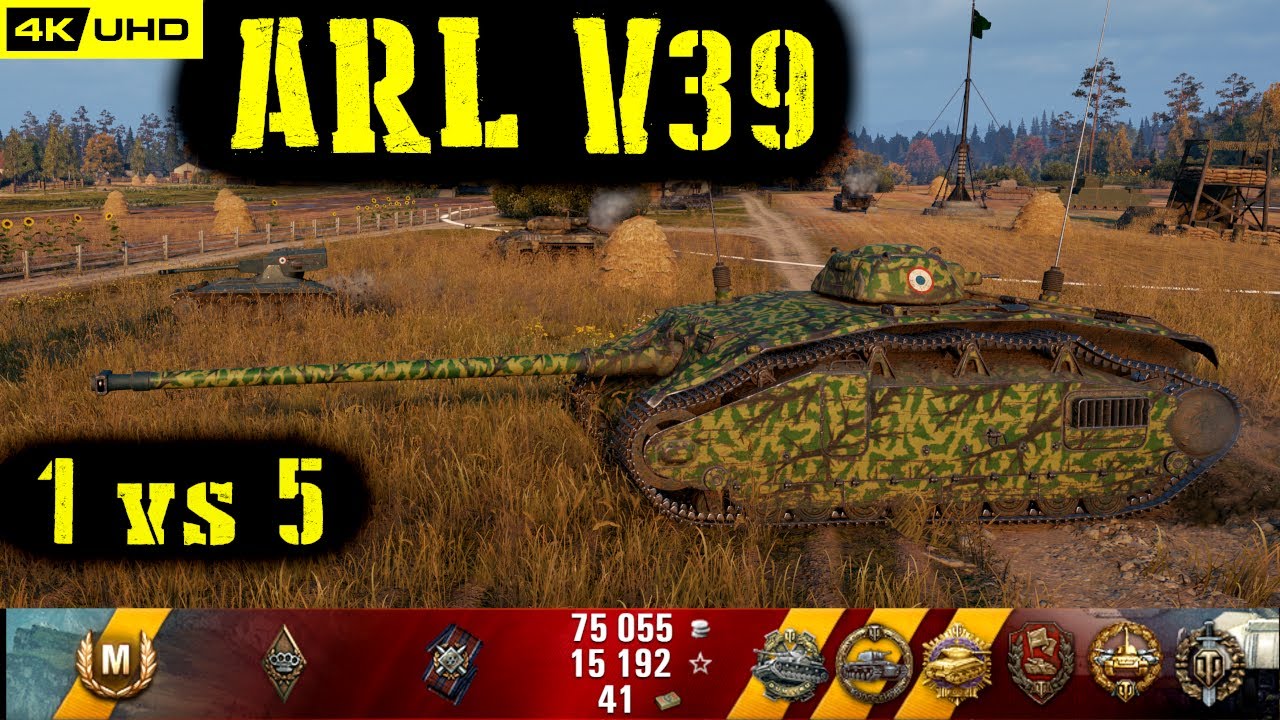 World of Tanks ARL V39 Replay - 10 Kills 3.7K DMG(Patch 1.6.1)