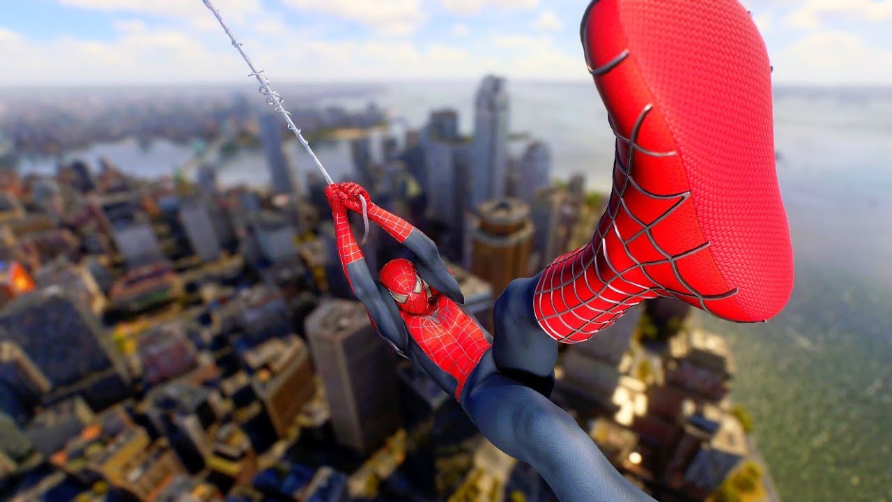 Cinematic Swinging (Tobey Maguire Suit) | Spider-Man 2 | 4K