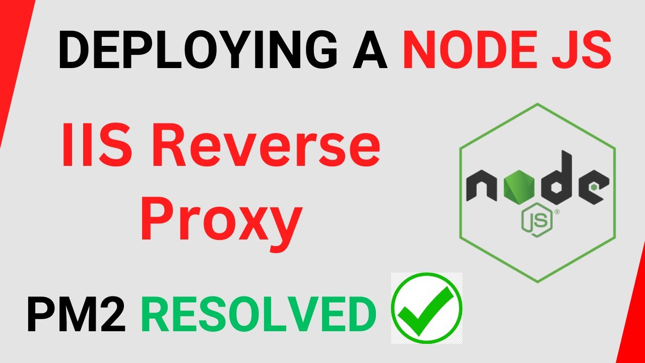IIS Reverse Proxy | Deploying a Node JS using PM2 | Tutorial Point