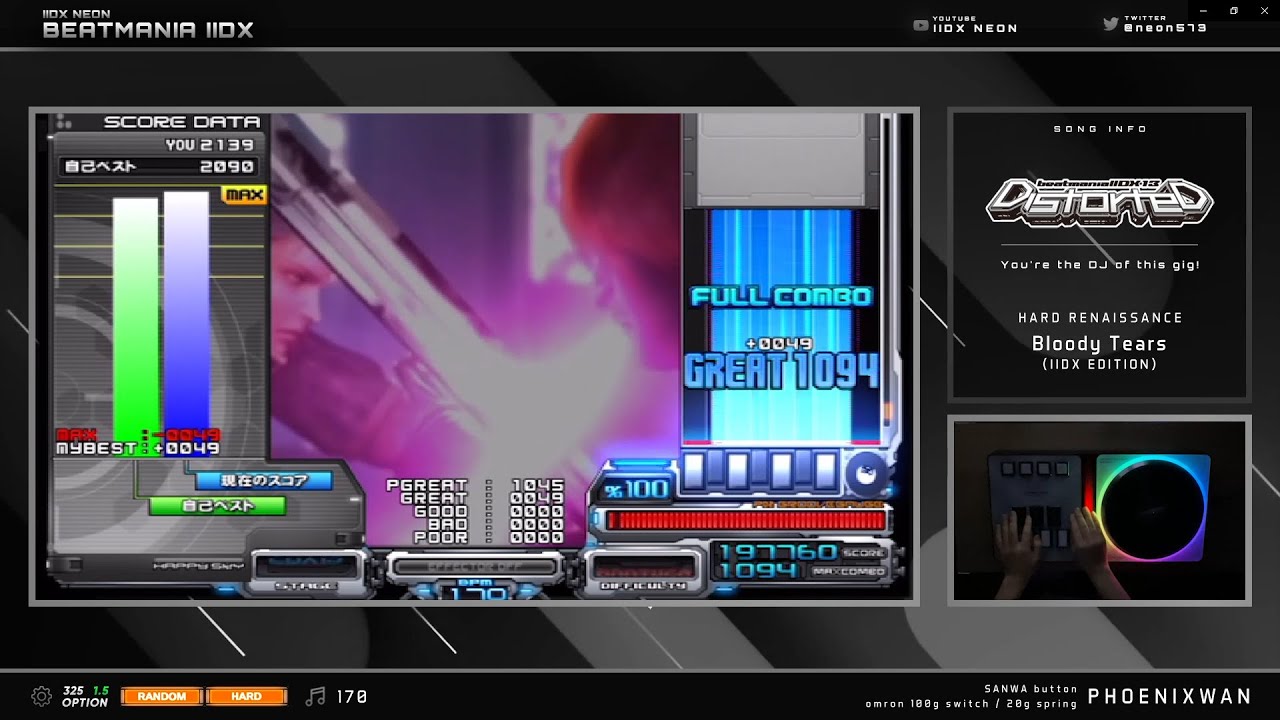 [IIDX DistorteD] Bloody Tears(IIDX EDITION)