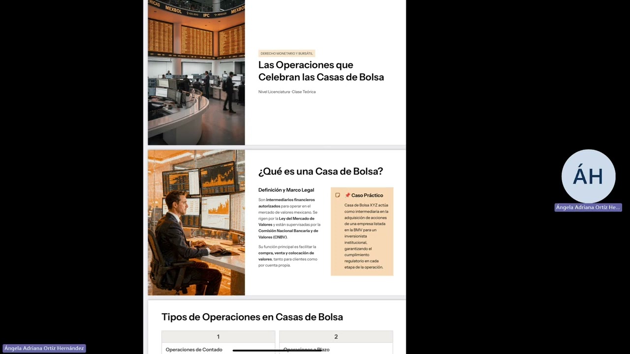 Sesión Sincrona Derecho Monetario y Bursatil