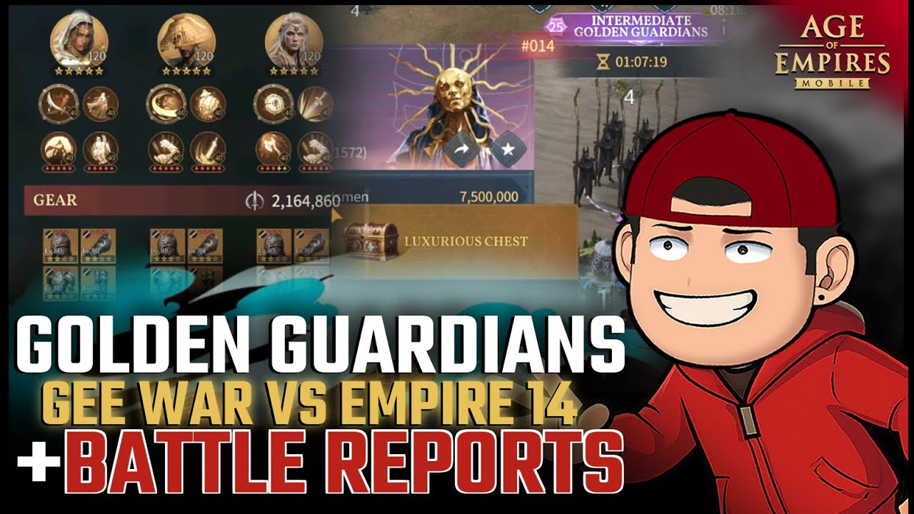 Golden Guardians ARRIVED! GEE Upgrade+ Empire 14 Battle Reports &ndash;Age of Empires Mobile