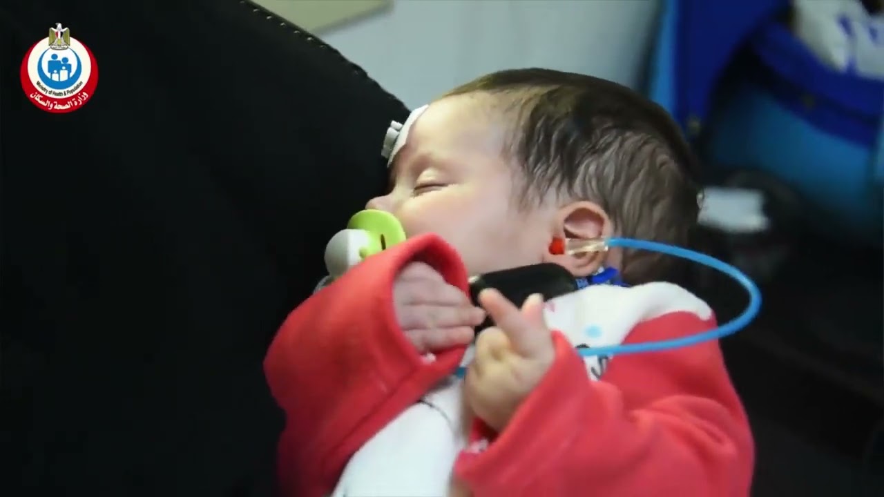 neonatal screening.  فحص السمع لحديثي الولادة.  Video for public