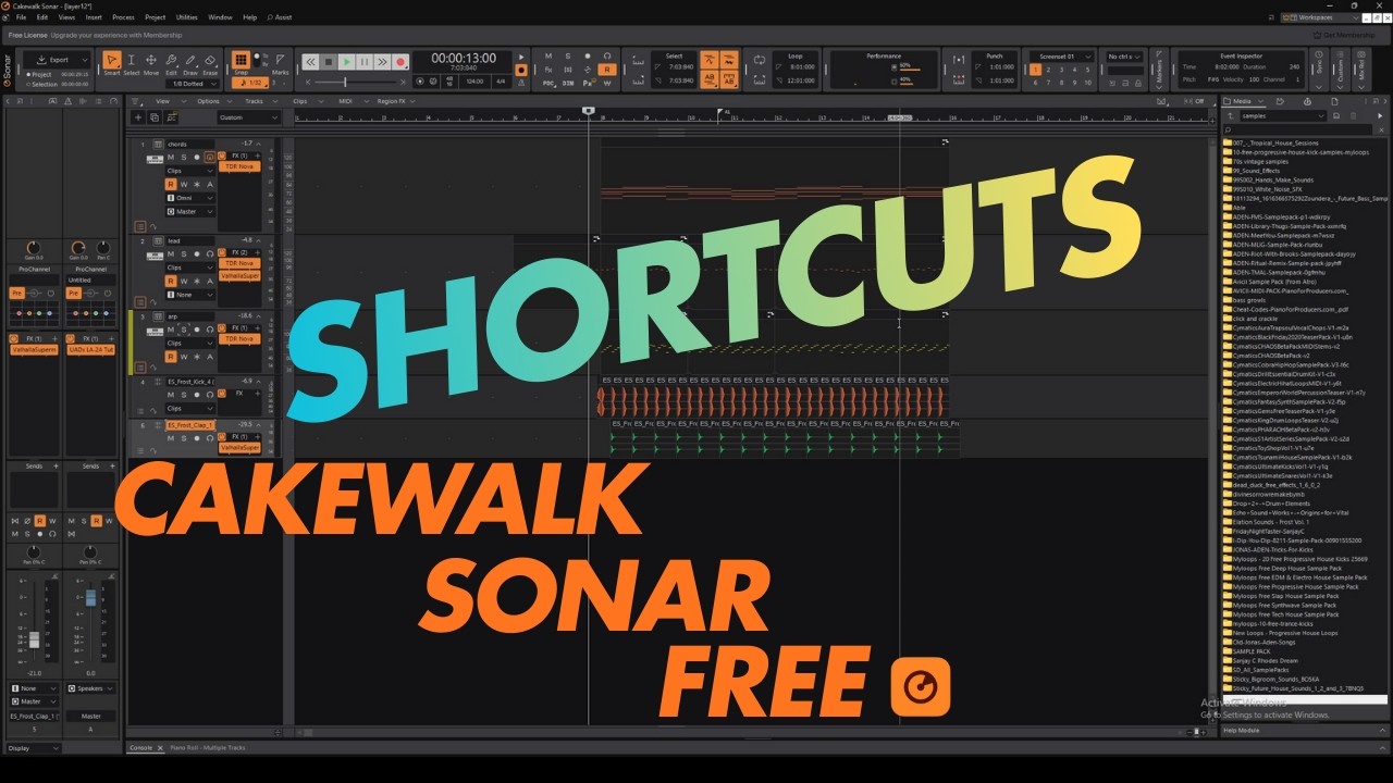 TOP Cakewalk Sonar Shortcuts You Need to Master NOW