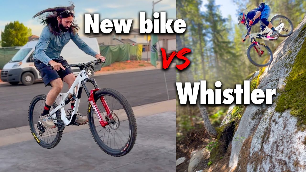 Breaking in my new bike with some Whistler double black tech!