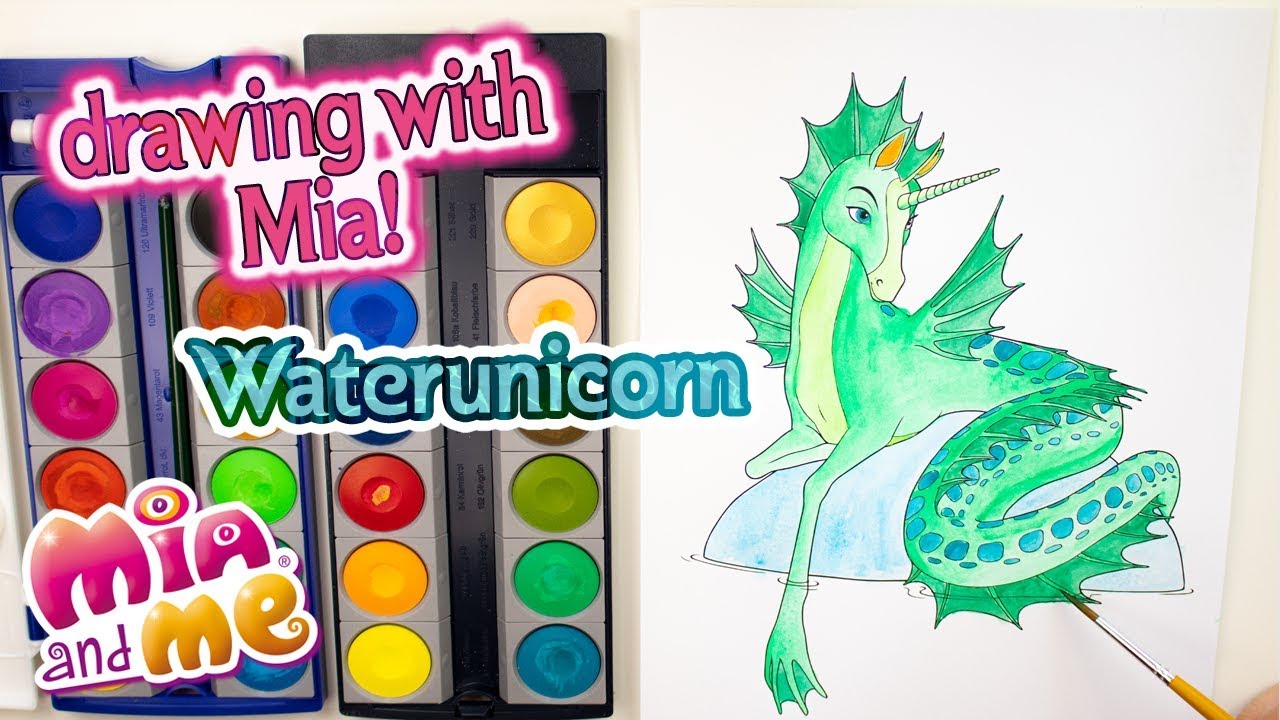 Waterunicorn - drawing with Mia - Mia and me