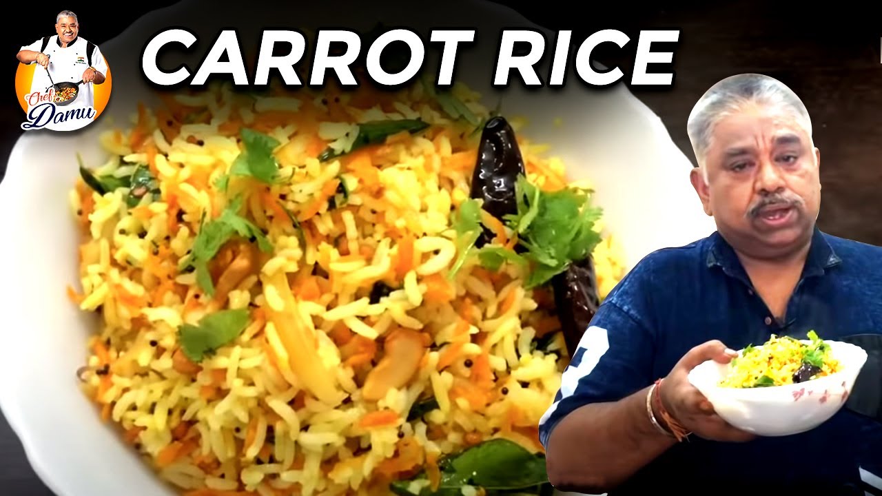 Healthy carrot Rice | Carrot Recipe in Tamil | Chef Damu