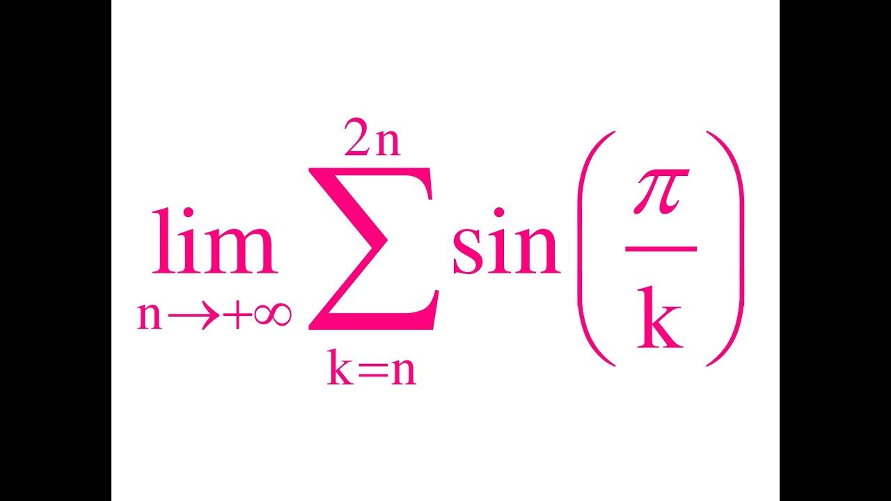 Sommes de Riemann . Exercice 19.