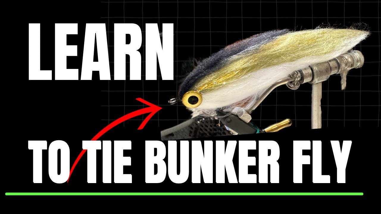 How to TIE Bunker Fly - Menhaden Fly for Striped Bass - River Bay Outfitters