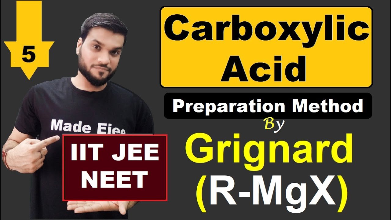 (L-5) Carboxylic Acid By Grignard reagent(with Mechanism) + NCERT Q&A || JEE NEET