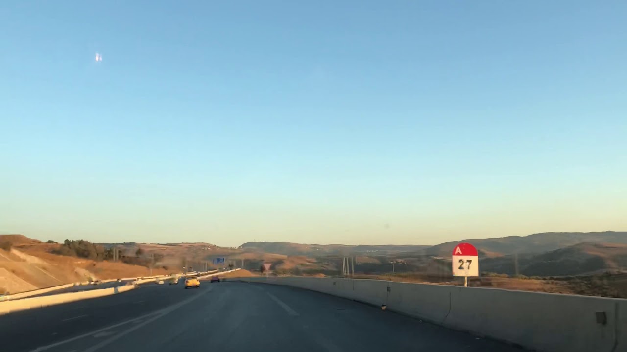 طريق المدية وزرة مساء