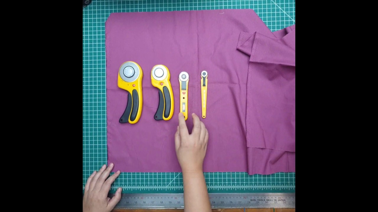 OLFA Rotary Cutters - cutting curves with 18mm and 28mm-sized cutters