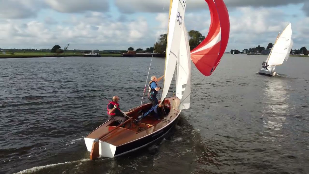 Kaagweek 2025 Sailboats on Lake Joppe near Warmond
