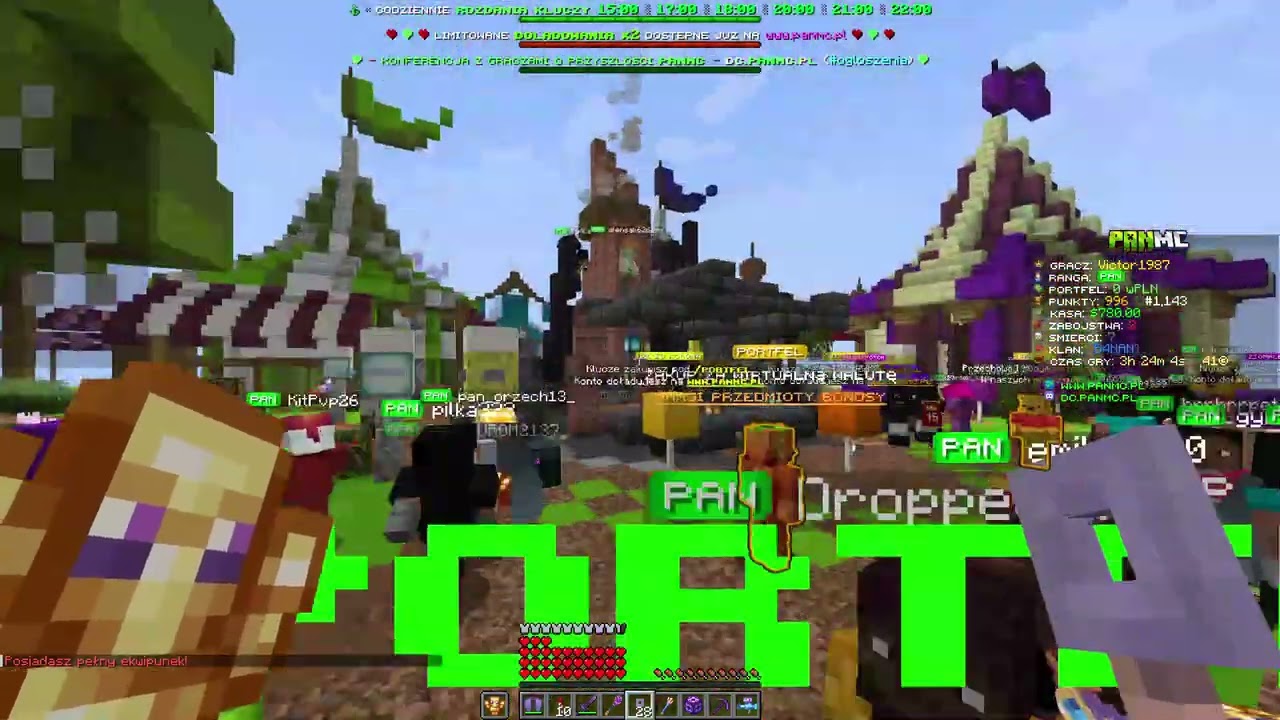 bije cie w minecraft panmc.pl