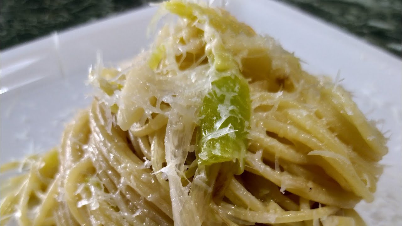spaghetti al porro