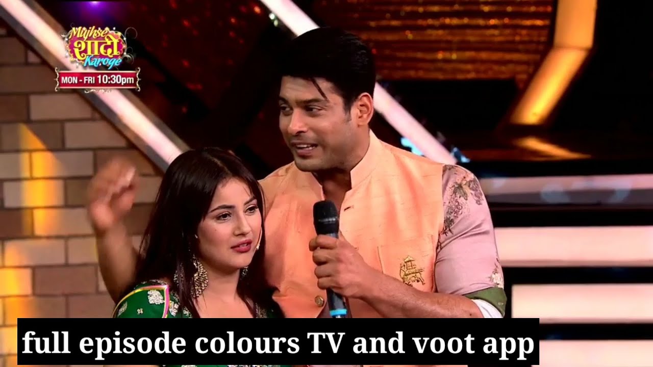Siddharth surprising shehnaaz gill by entering her show 'mujhe se shaadi karoge' #sidnaaz