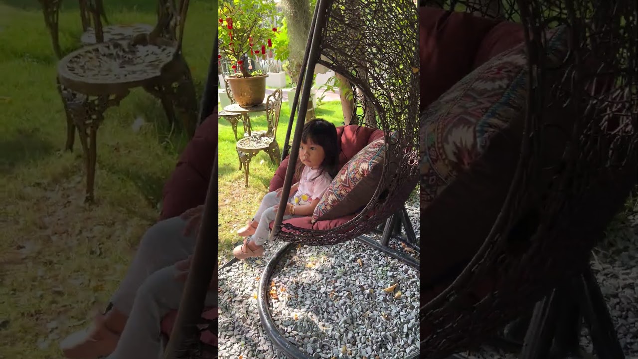 My cute baby in the garden #shorts