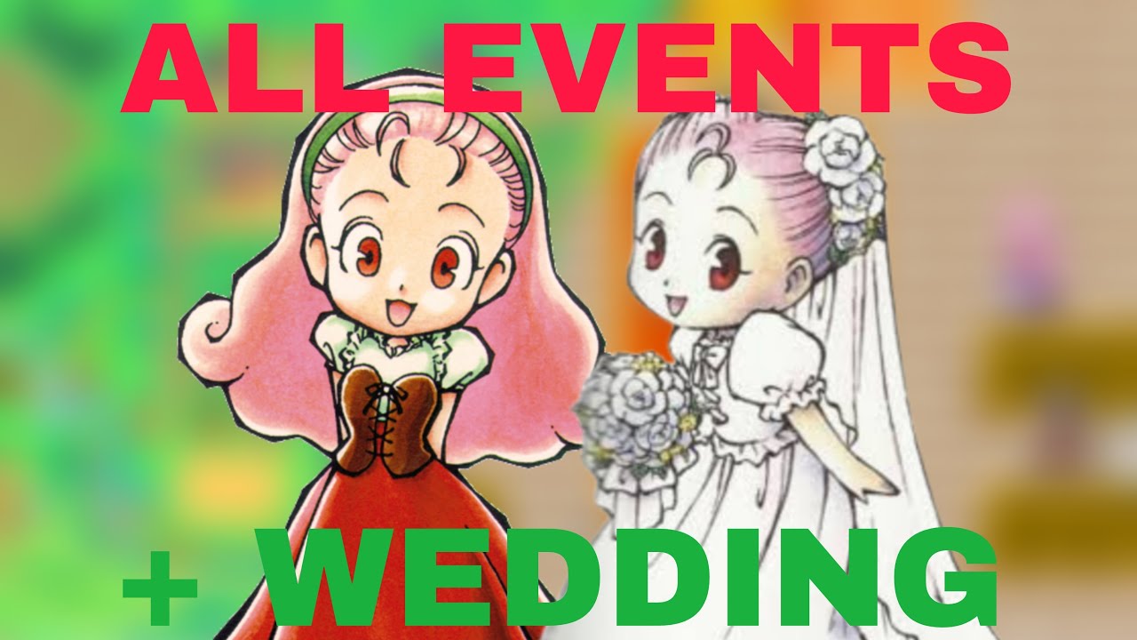 Popuri ALL EVENTS | Harvest Moon: Friends of Mineral Town GBA
