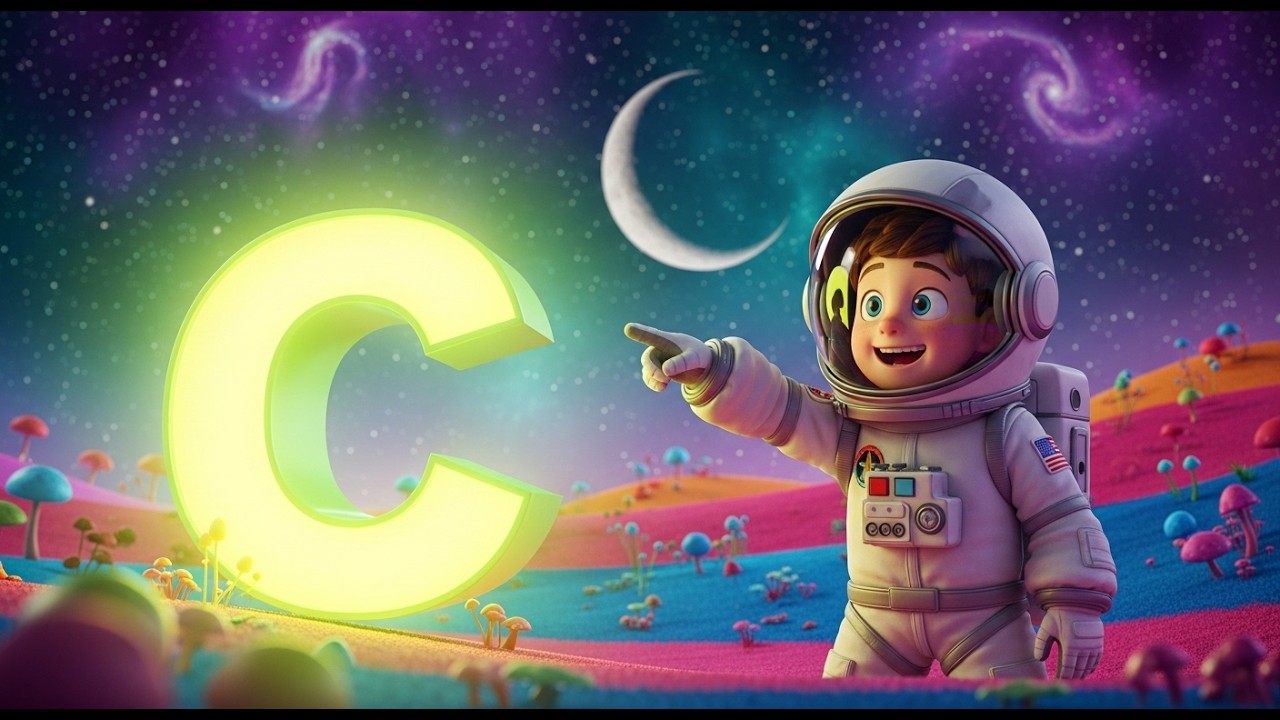 Astro's Adventure: The Letter C Song | WonderKidsPlanet1 🌍✨