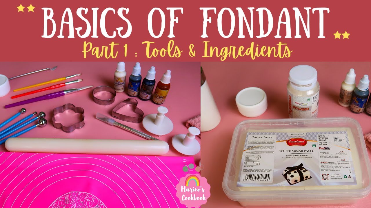 Basic Fondant Tools & Ingredients for beginners in Tamil/ Sugar Paste guide/ How to use them/