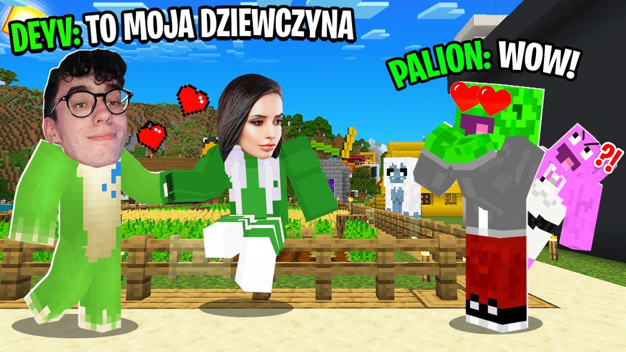 REAKCJA PALIONA i EKIPY na MOJĄ DZIEWCZYNĘ na PALIONOWIE w Minecraft! (śmieszne)