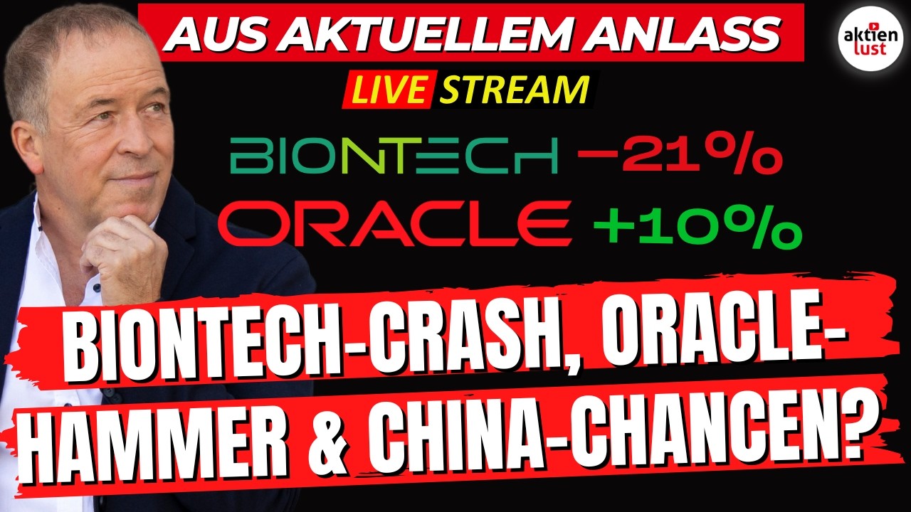 🚨Ausverkauf bei BioNTech, Oracle-Hammer & China-Chancen? BÖRSE AM MORGEN | Livestream
