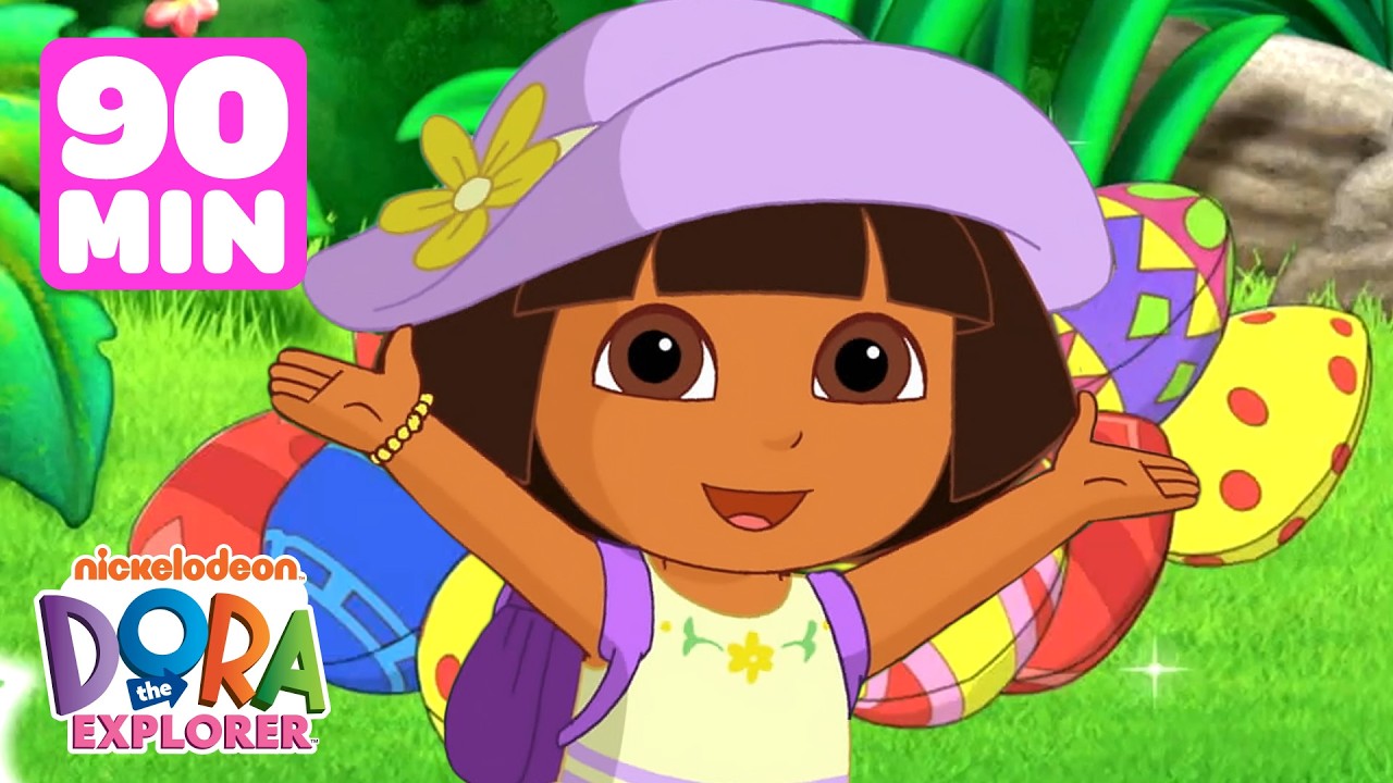 Dora the Explorer Springtime Egg & Treasure Hunts for 90 Minutes! #2 | Dora & Friends