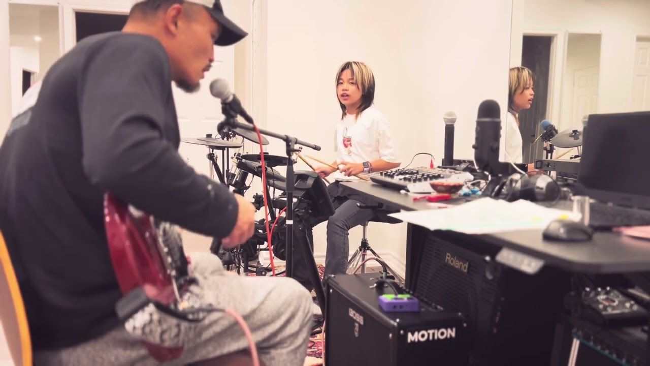 Space oddity cover by Aubrey and Dad