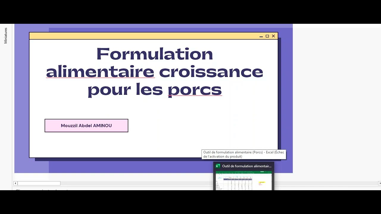 Formulation alimentaire pour les porcs en croissance #porc