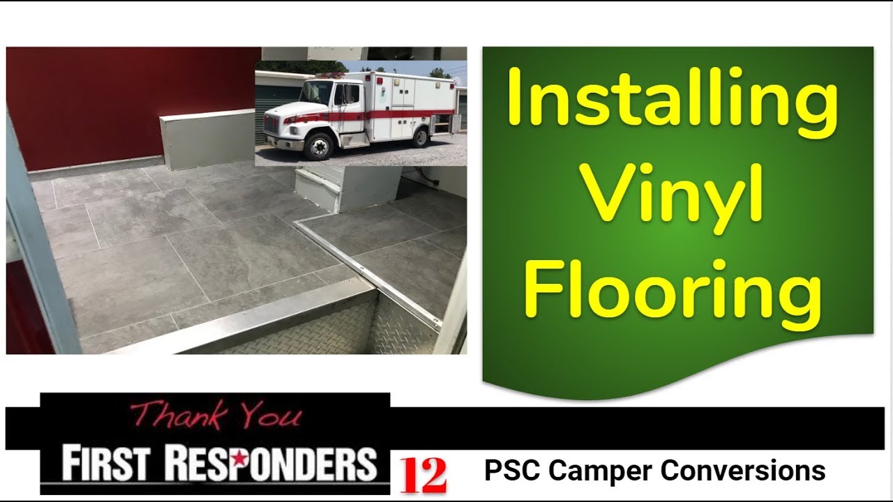Installing Vinyl Flooring for Beginners - Camper Build Conversion RV