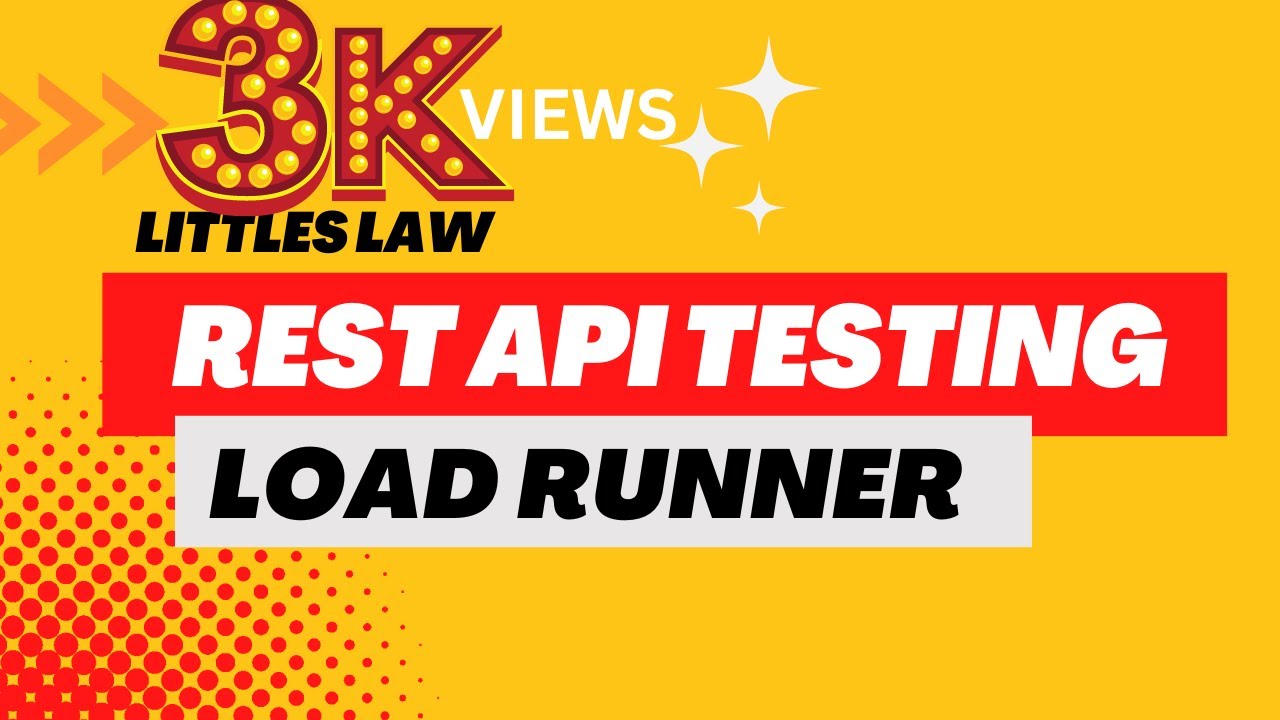 How to create REST API script for Load Testing in Loadrunner #loadrunner @littleslawyoutubechannel