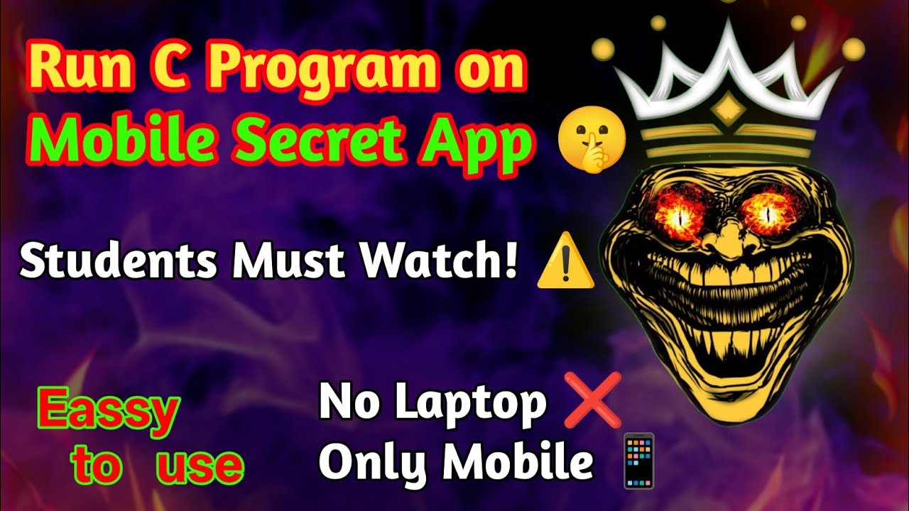 Mobile पर C Program कैसे चलाएं? | How to Run C Program on Phone#msbte #pgtechacademy 