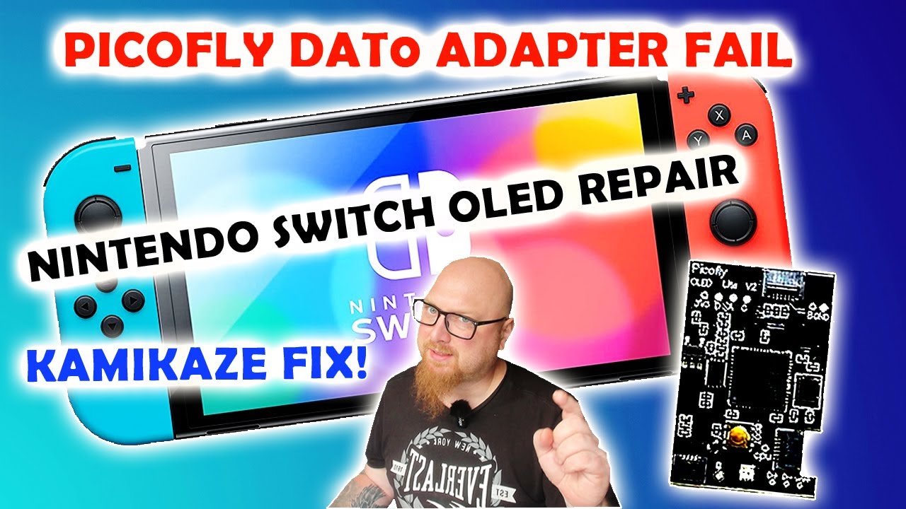 Сбой адаптера Picofly DAT0 → Исправление ошибки Kamikaze! | Ремонт OLED-дисплея Nintendo Switch