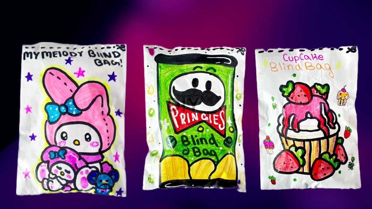 [🍰 Paper DIY 🍫] Mini BLIND BAG  unboxing! | ASMR #trendingcraft #fyp #shorts #papersquishy 