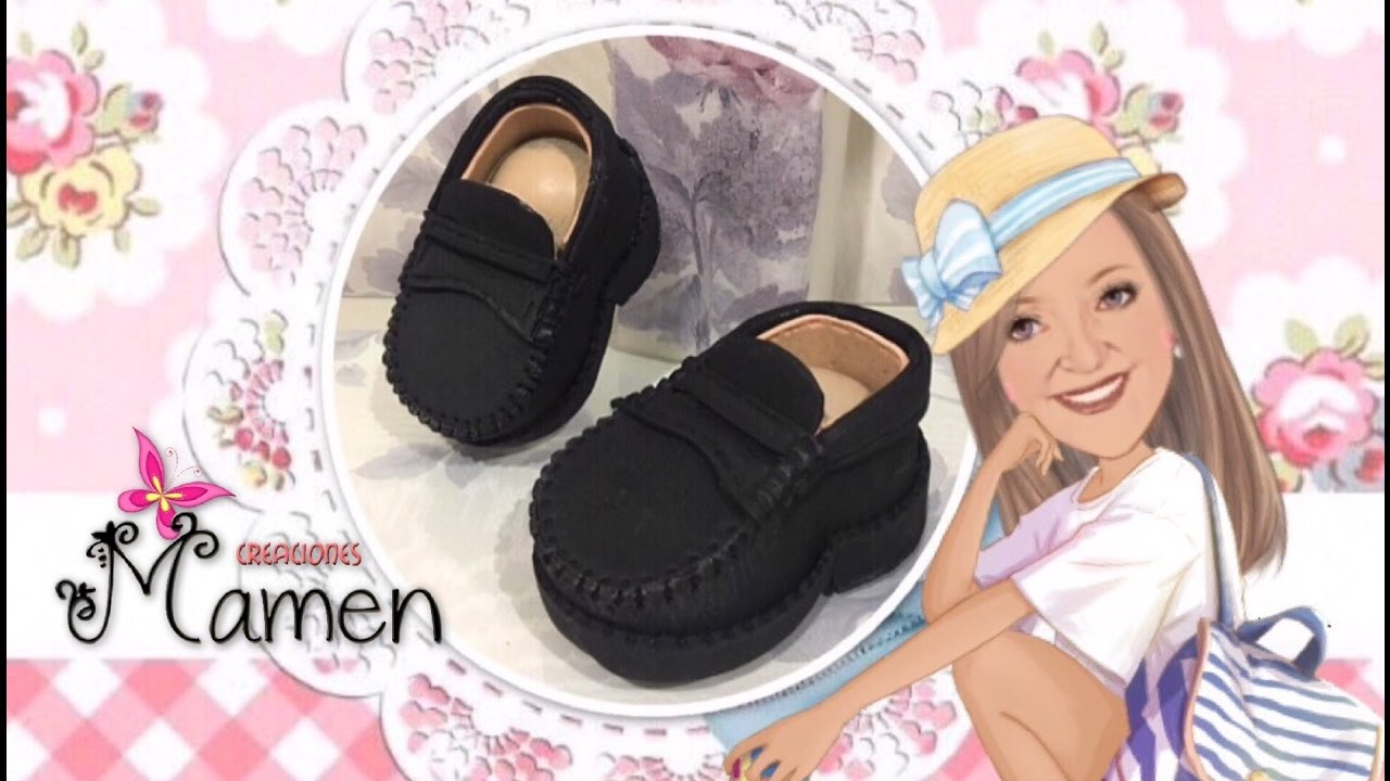 Como hacer unos zapatos- mocasines de caballero con gomaeva - foamy Creaciones Mamen