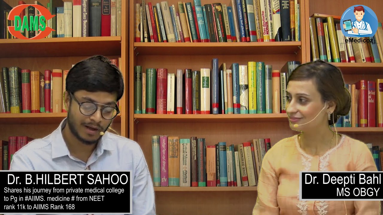 DR.HILBERT SAHOO Shares his journey from private medical college to PG in #AIIMS  Rank 168