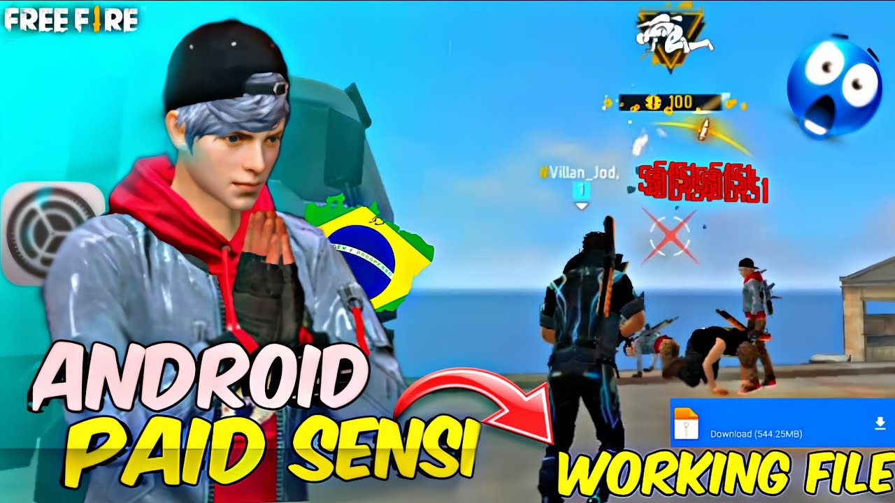 100% HEADSHOT RATE! 🇧🇷 ANDROID PAID SENSI 🔥 (WORKING FILE) ALL DEVICE WORKING📲🗿 (FREE FIRE 2025)