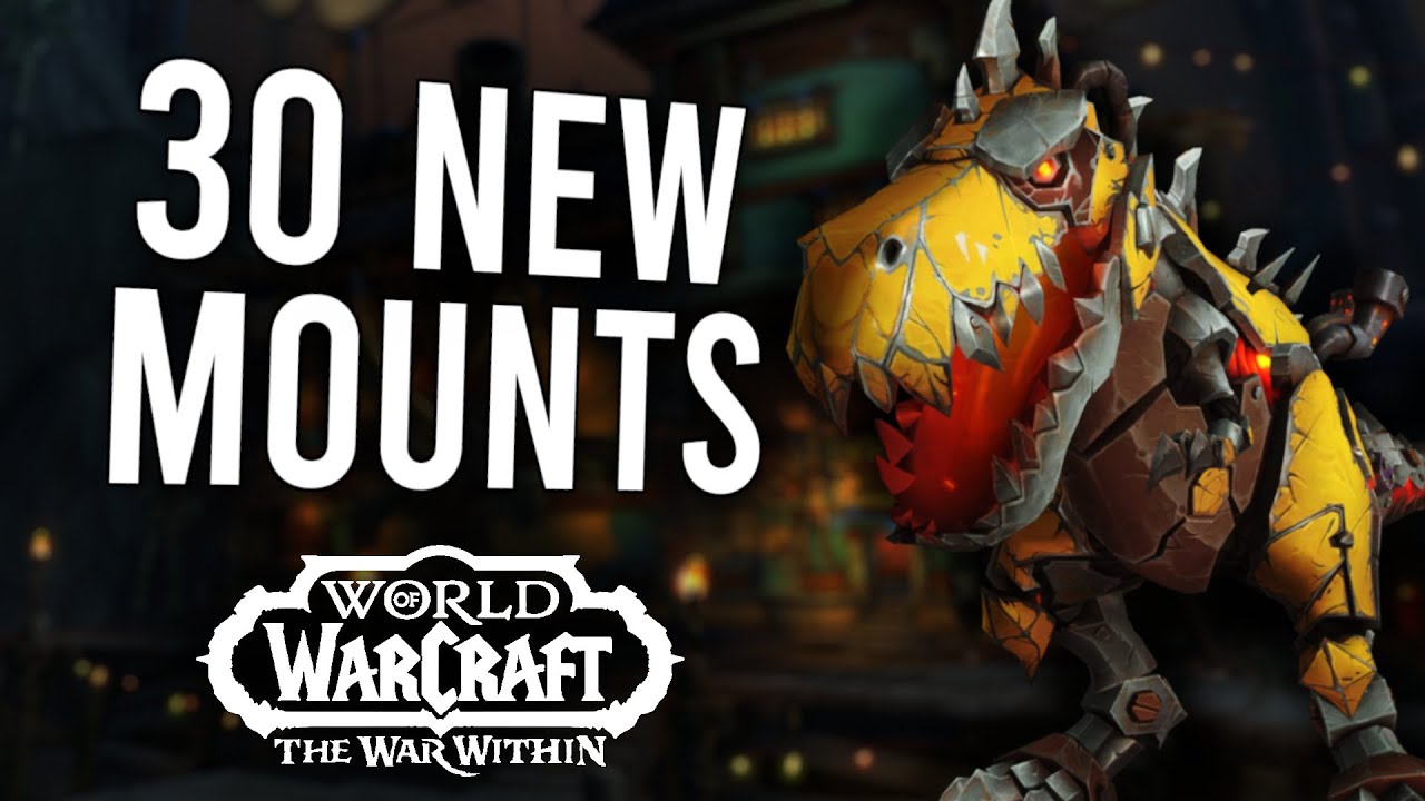How To Obtain The 30 NEW UNDERMINE MOUNTS Added Into 11.1! | The War Within