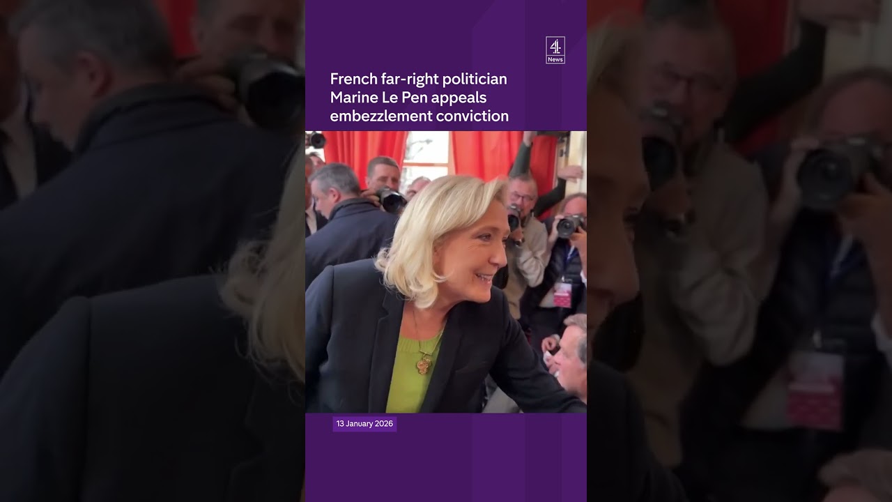 French far-right politician Marine Le Pen appeals embezzlement conviction