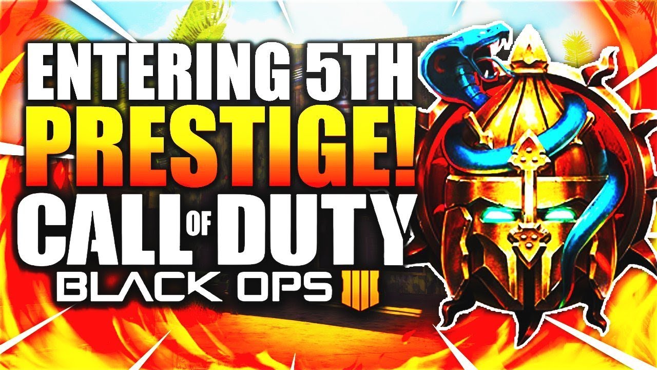 Black Ops 4 Prestige 5! ENTERING FIFTH PRESTIGE 5 in BO4! Stats + Rewards