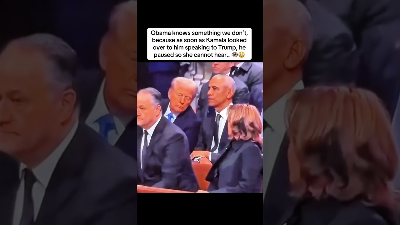 Why did Obama pause the moment Kamala looked over? 👁️🤔
