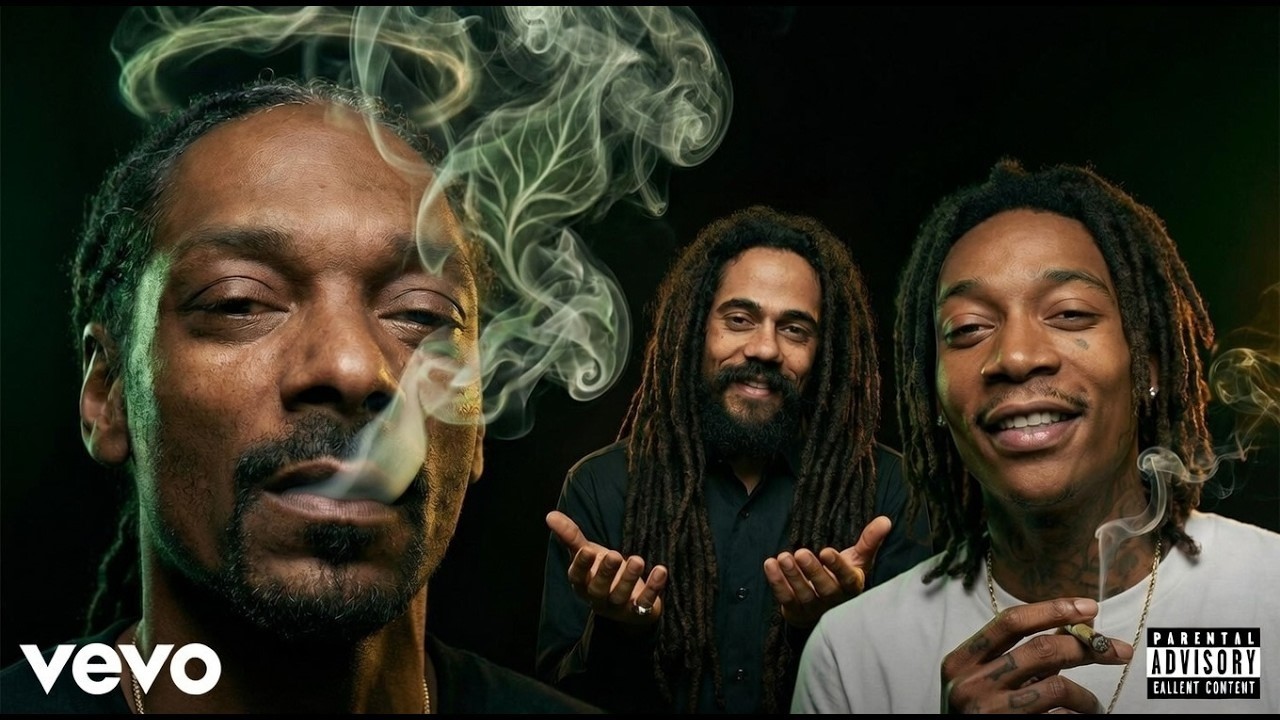 Snoop Dogg and wiz khalifa give me the stick tf Damian Marley ( official lyrics music )